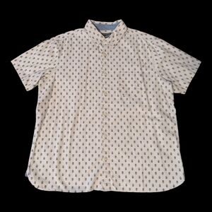 Woolrich Southwestern Cotton Beige W Tan Arrowhead SS Casual Shirt Men's XL